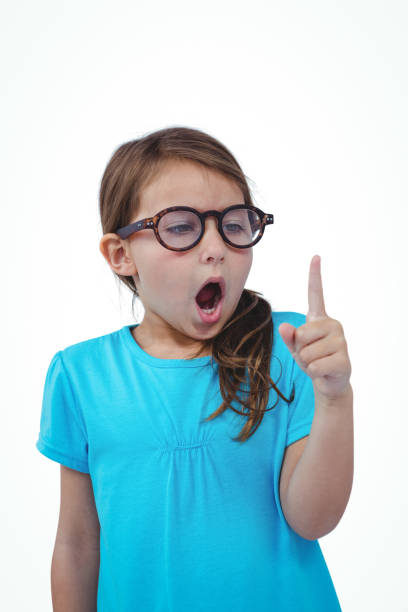 istock Cute girl shaking finger saying no 666696370