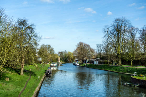 istock river cam with house boats in Cambridge 666708670