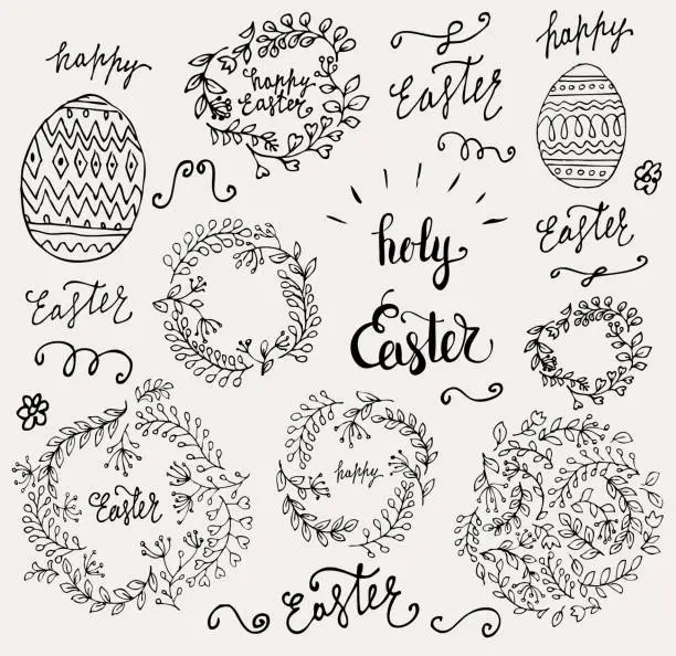 Vector illustration of Easter illustration
