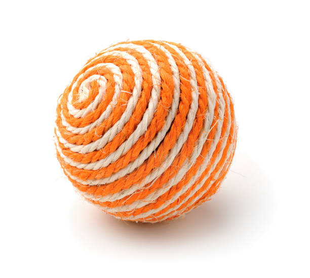 Toy ball for animals isolated on white
