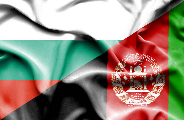 istock Waving flag of Afghanistan and Bulgaria 666714268