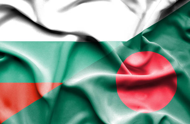 istock Waving flag of Bangladesh and Bulgaria 666714314