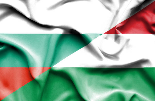 istock Waving flag of Hungary and Bulgaria 666714506