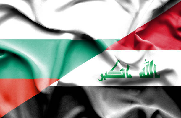 istock Waving flag of Iraq and Bulgaria 666715172