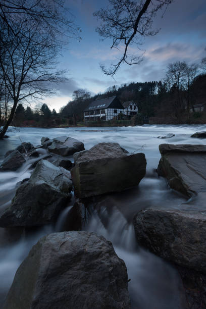 Wipperkotten in Solingen at sunrise stock photo