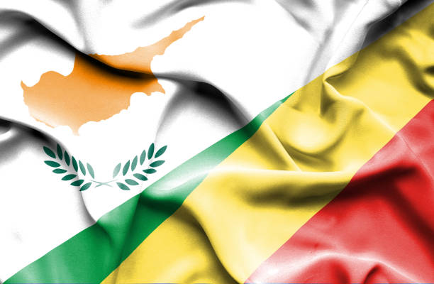 istock Waving flag of Congo Republic and Cyprus 666728272