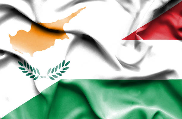 istock Waving flag of Hungary and Cyprus 666728358