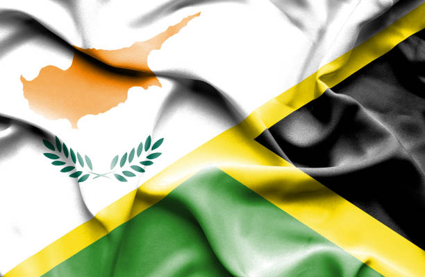 istock Waving flag of Jamaica and Cyprus 666728402