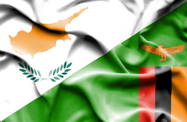 istock Waving flag of Zimbabwe and Cyprus 666728886
