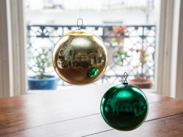 istock Antique mercury glass balls 666731386