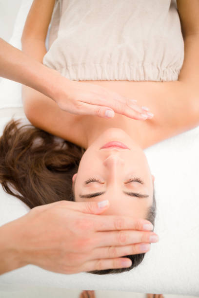 istock Beautiful young woman on massage table 666735238