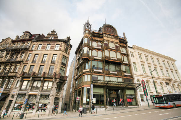 musikinstrumentenmuseum im zentrum von brüssel, belgien - the football association stock-fotos und bilder