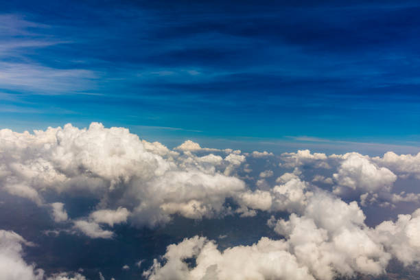 istock Over Panama, a view of the clouds as shot from a plane window. 666737632