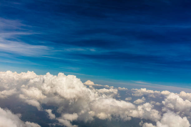 istock Over Panama, a view of the clouds as shot from a plane window. 666737634