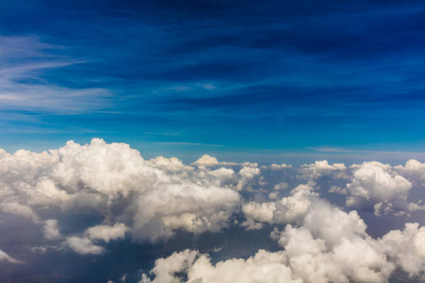 istock Over Panama, a view of the clouds as shot from a plane window. 666737658