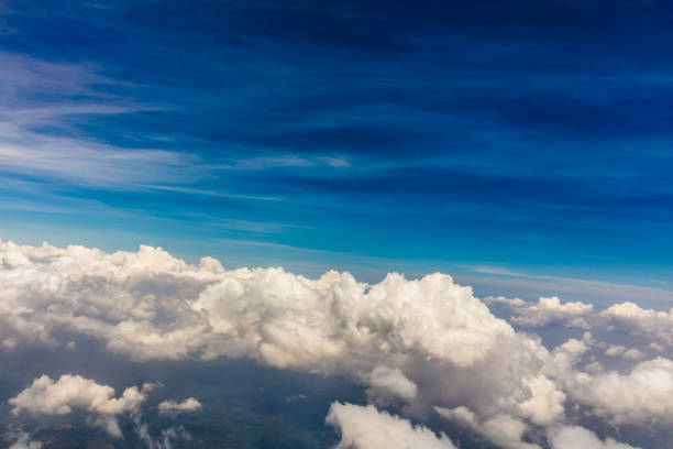 istock Over Panama, a view of the clouds as shot from a plane window. 666737706
