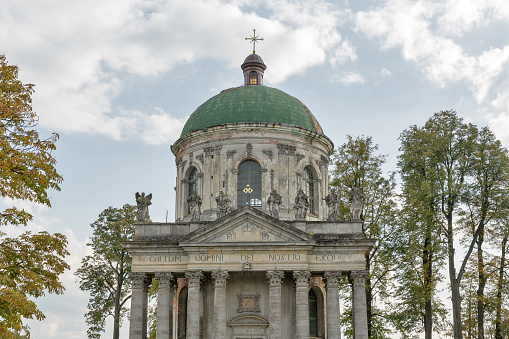 Baroque Roman Catholic church of St. Joseph in Pidhirtsi. Pidhirtsi village is located in Lviv province, Western Ukraine.