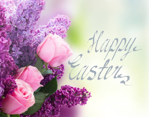 istock Lilac flowers with roses 666754066