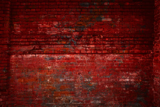 istock The red brick wall. Free space. Vintage brick surface. Old grunge background. Design art background 666763664
