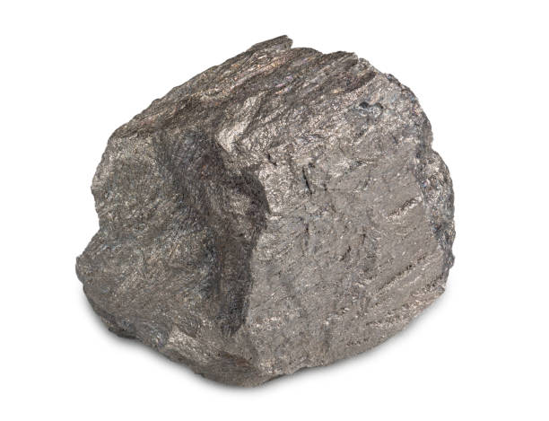 istock Iron ore isolated on white background. Iron ore are rocks and minerals from which metallic iron can be economically extracted. 666769950