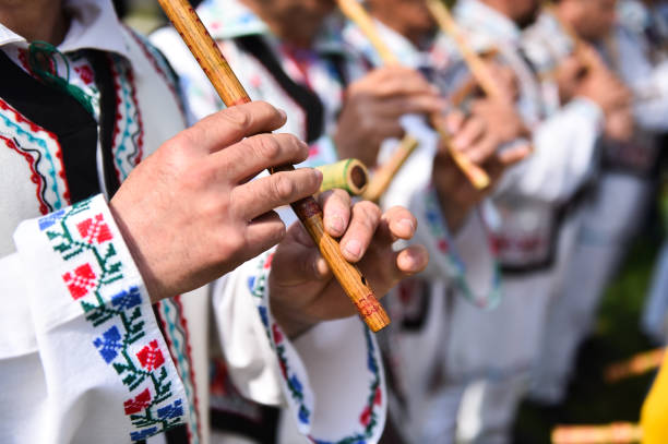 istock People in romanian traditional costumes 666785756