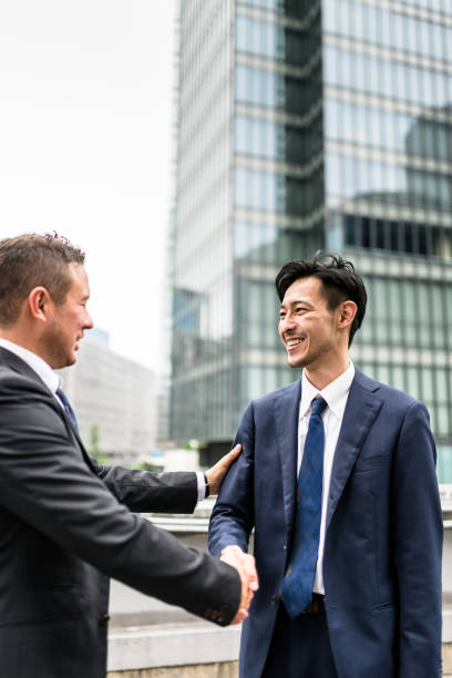 istock Japanese business persons have fun and laughing 666792266