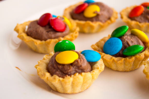 istock Delicious candy and sweets buffet ,close up yellow candy 666798468