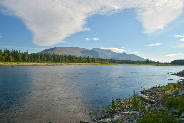 istock Russia, North Ural river in the national Park. 666798588