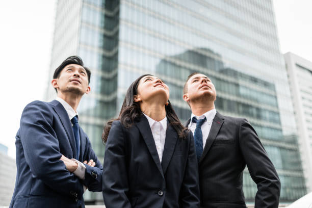 istock Japanese business persons have fun and laughing 666801530