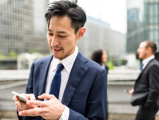 istock Japanese business persons have fun and laughing 666801790