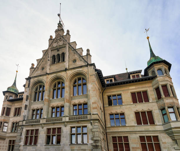 istock Stadthaus in Zurich old city center 666801900