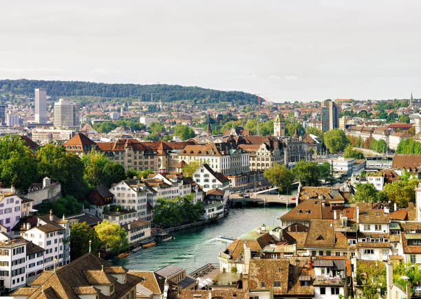 istock Limmatquai in Zurich old town center 666801970