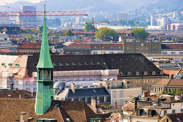 istock Spire of Augustinian Church Zurich 666802484