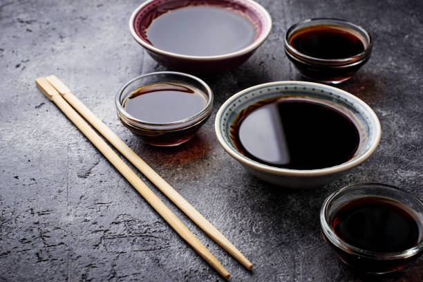 istock Bowls of soy sauce 666811632