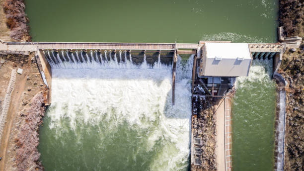istock Unique Overview of the Boise River diversion dam 666811814