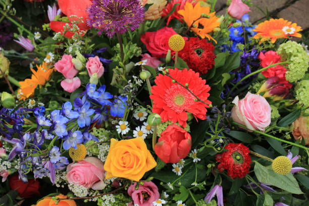 istock Colorful wedding flowers 666814376