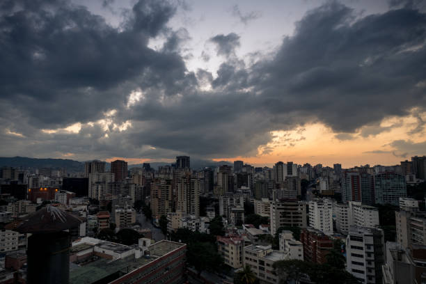 istock Sunset over Caracas City during Cloudy Afternoon 666831996