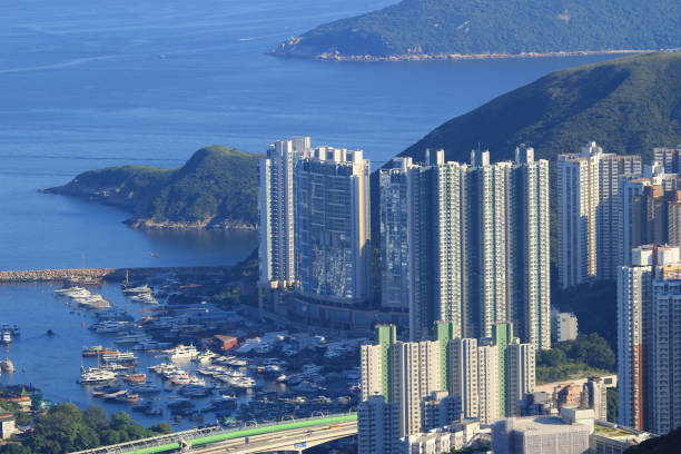 istock Middle class residential building in Hong Kong 666841390