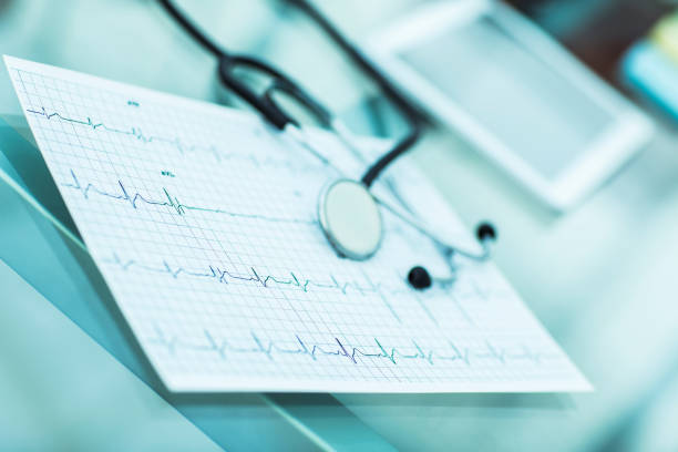 istock stethoscope and electrocardiogram on the table from the therapist 666848742