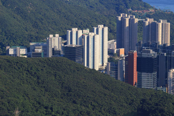 istock Middle class residential building in Hong Kong 666848902