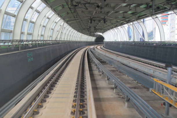 istock the Train rail in city 666853466