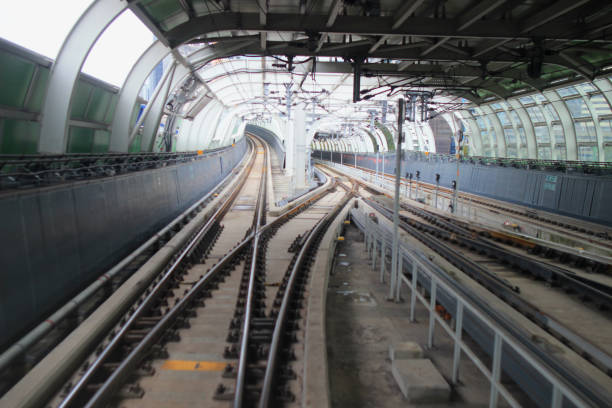 istock the Train rail in city 666855602