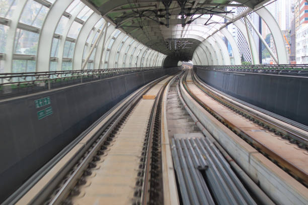 istock the Train rail in city 666855804