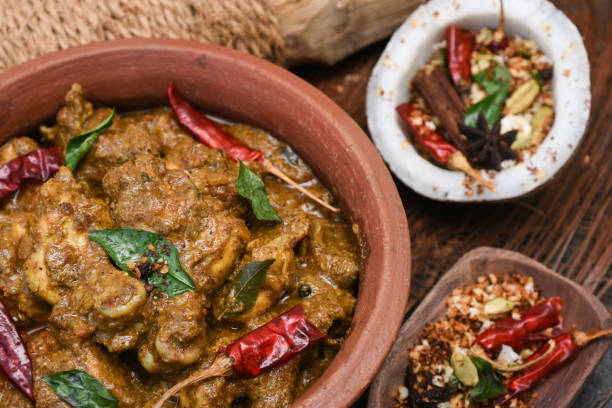 istock Kolhapuri or Bombay chicken curry Indian food 666863886