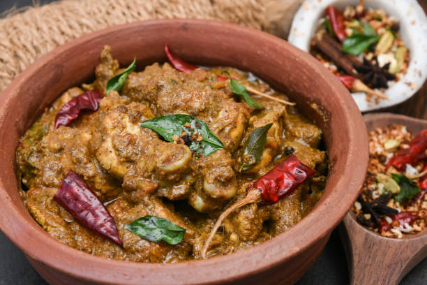 istock Kolhapuri or Bombay chicken curry Indian food 666863974