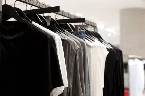 istock clothes hanging on the rack 666864036