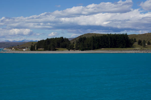 Lakeside scenery in New Zealand