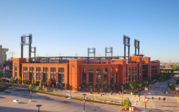 Busch baseball stadium in St Louis, MO stock photo