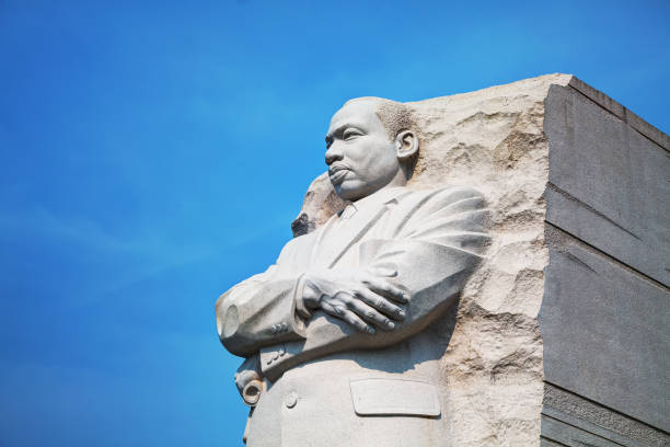 Martin Luther King, Jr memorial monument in Washington, DC stock photo