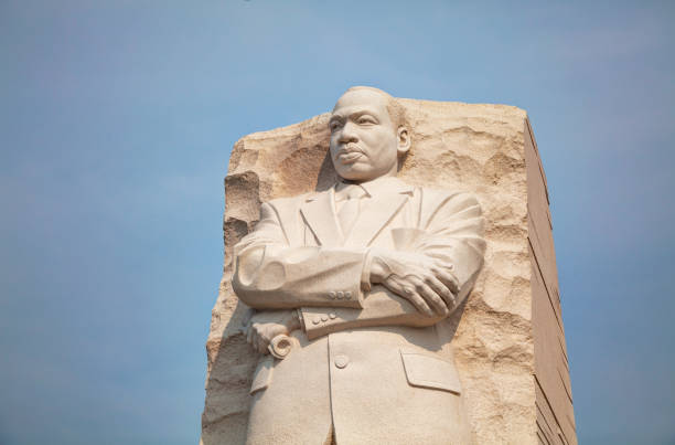Martin Luther King, Jr memorial monument in Washington, DC stock photo